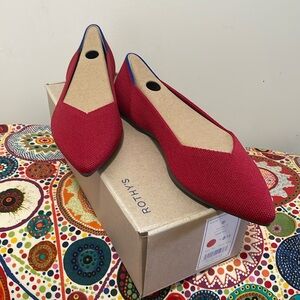 Rothy’s The Point Chili Red US 8.5 NIB